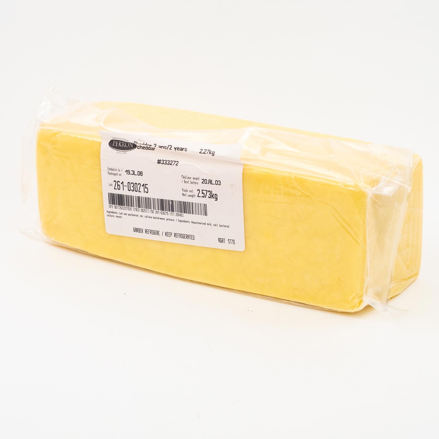 White Extra Strong Cheddar 2.5 kg