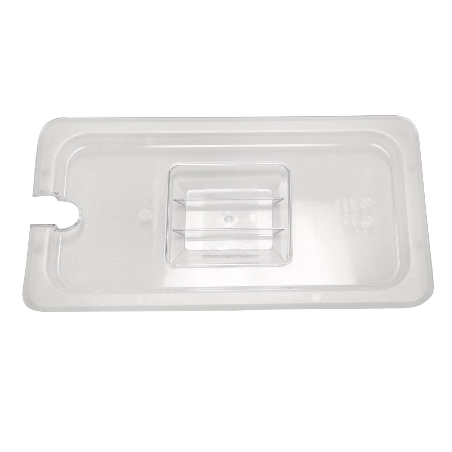 Slotted Cover Food Pan Polycarbonate 1/3 Size