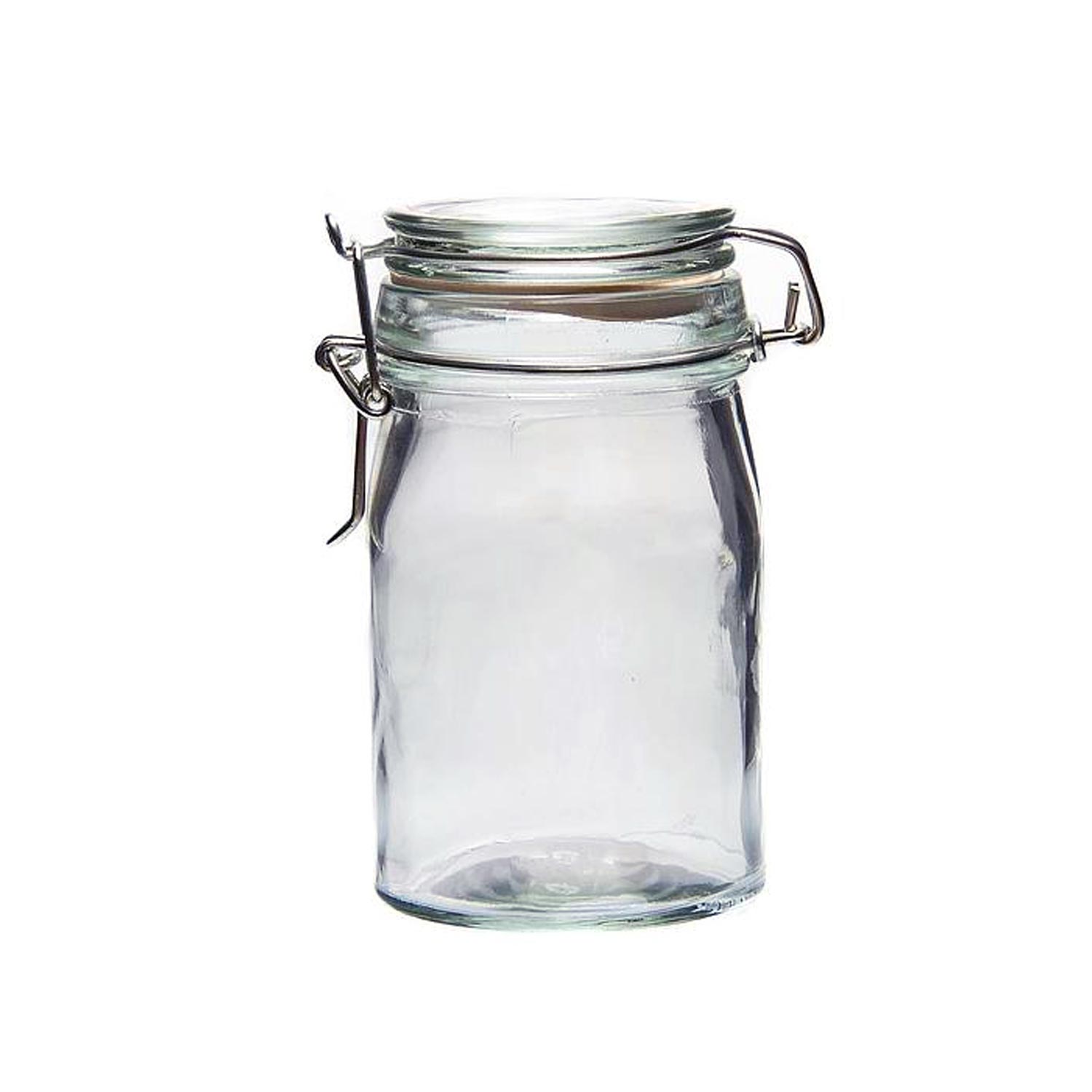 Clip Glass Jar 8 oz