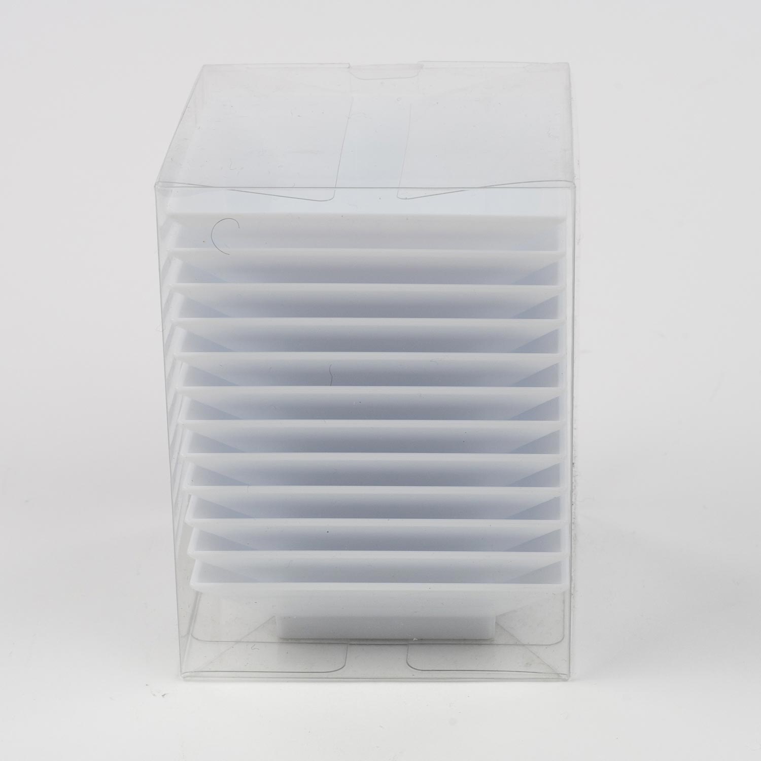 Square White Plastic Mini Reception Plate x12-secondary-image