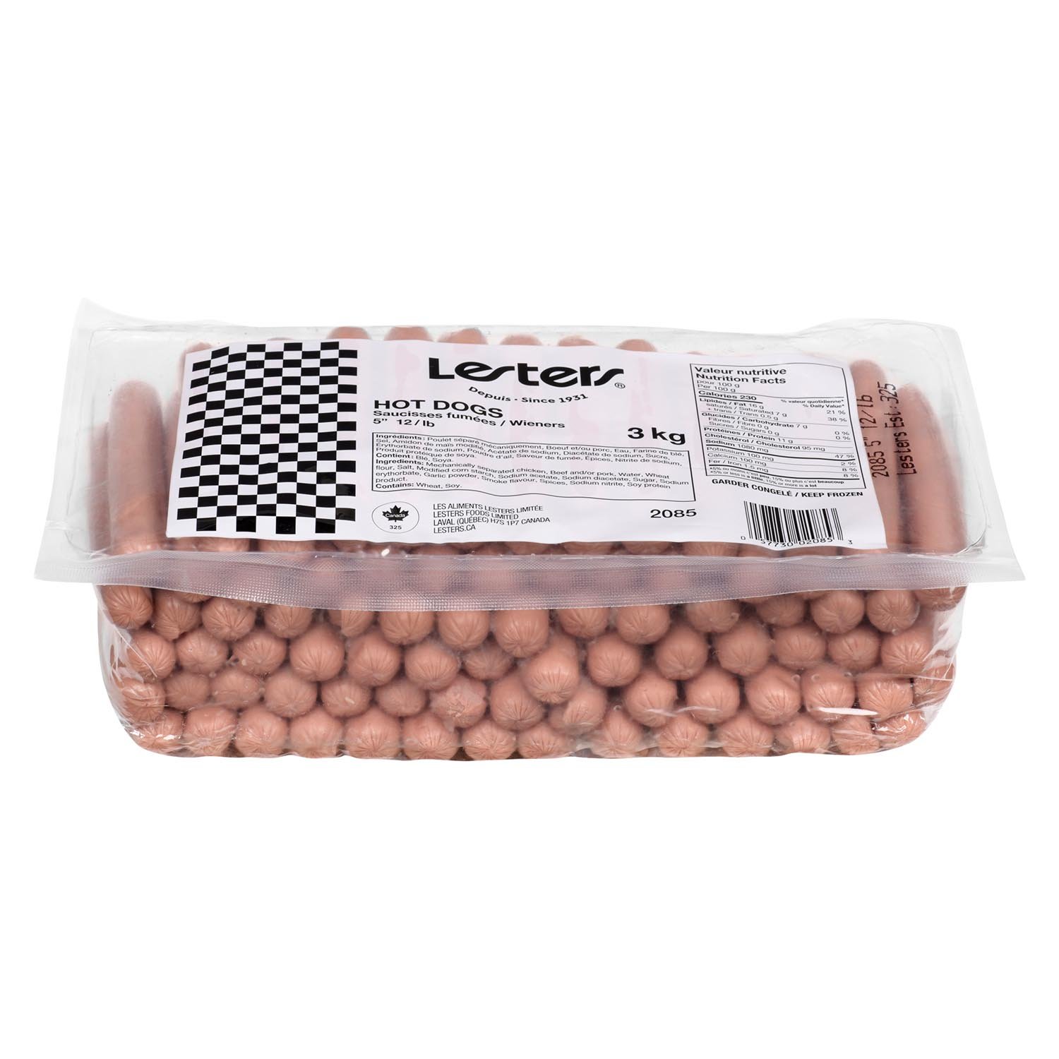 Frozen Smoked Sausages 12 un per lb