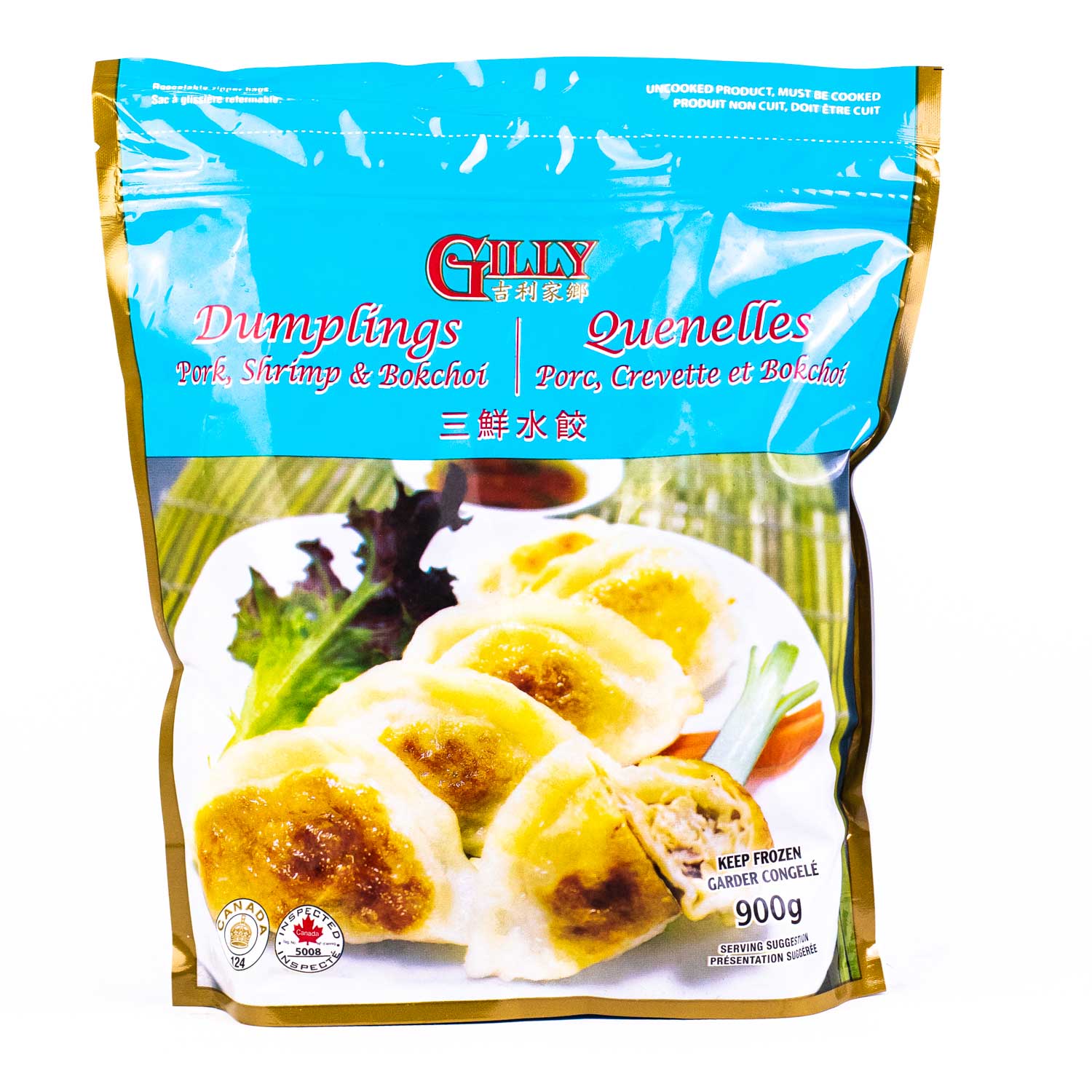 Frozen Pork Shrimp and Bok Choy Dumplings 900 g