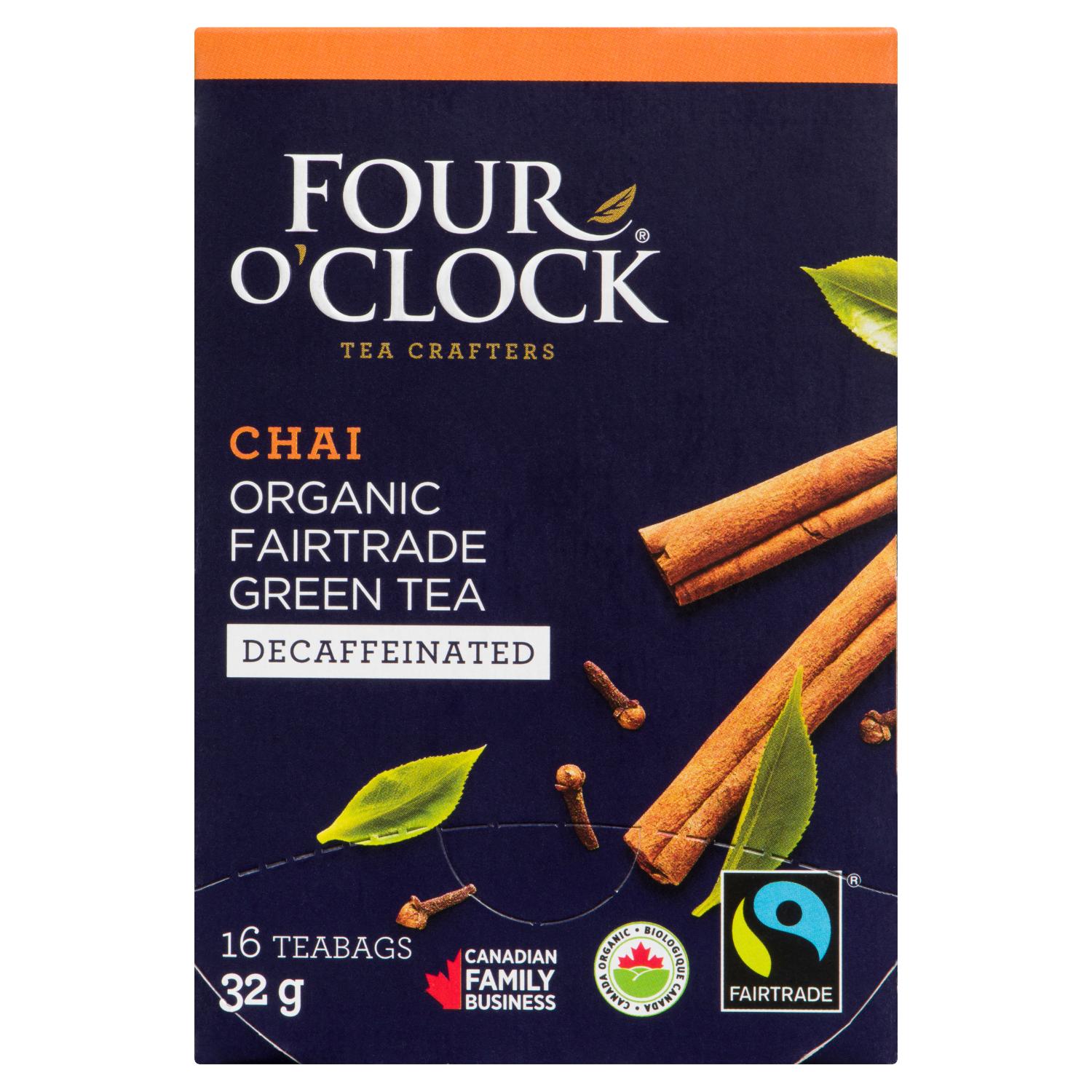  Organic Fairtrade Decaffeinated Chai Green Tea x16-tertiary-image