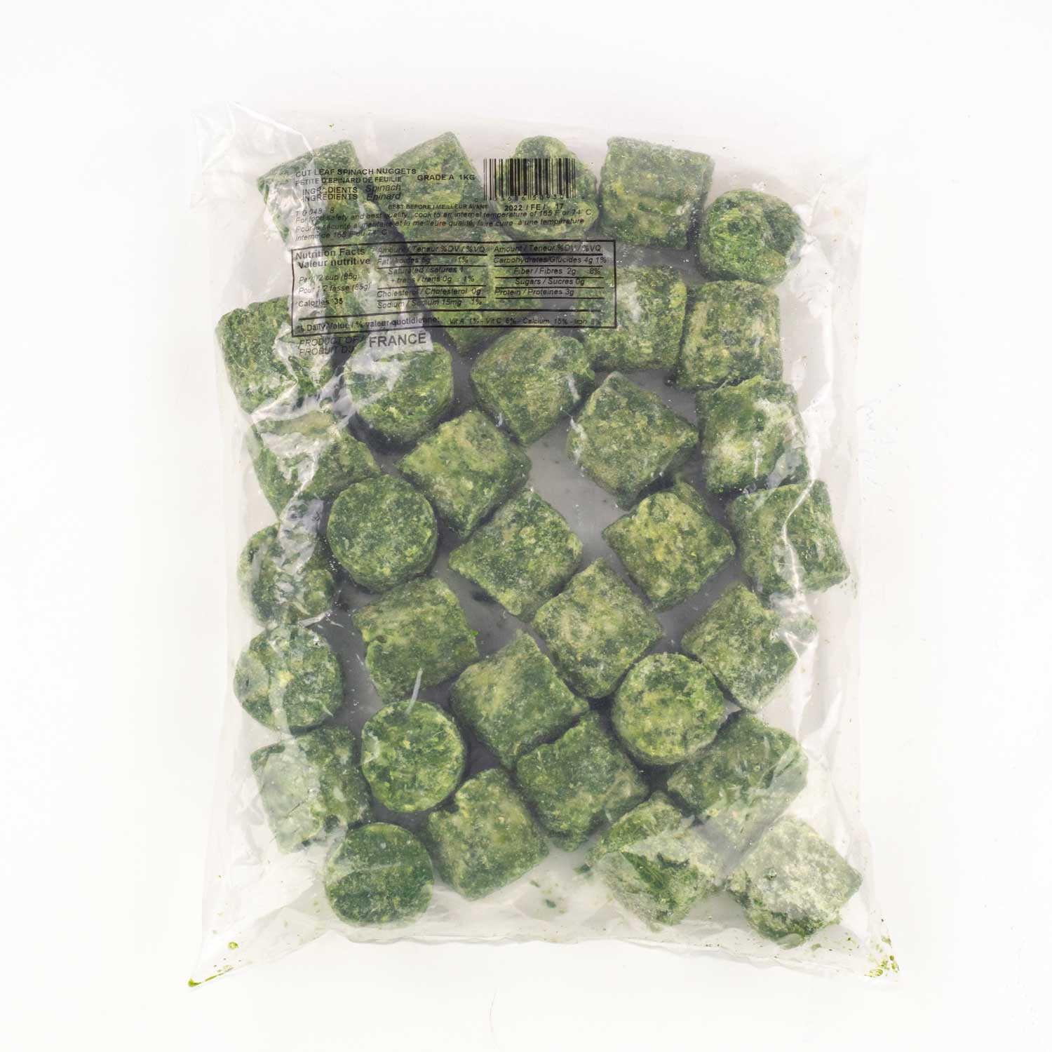 Frozen Whole Spinach 1 kg