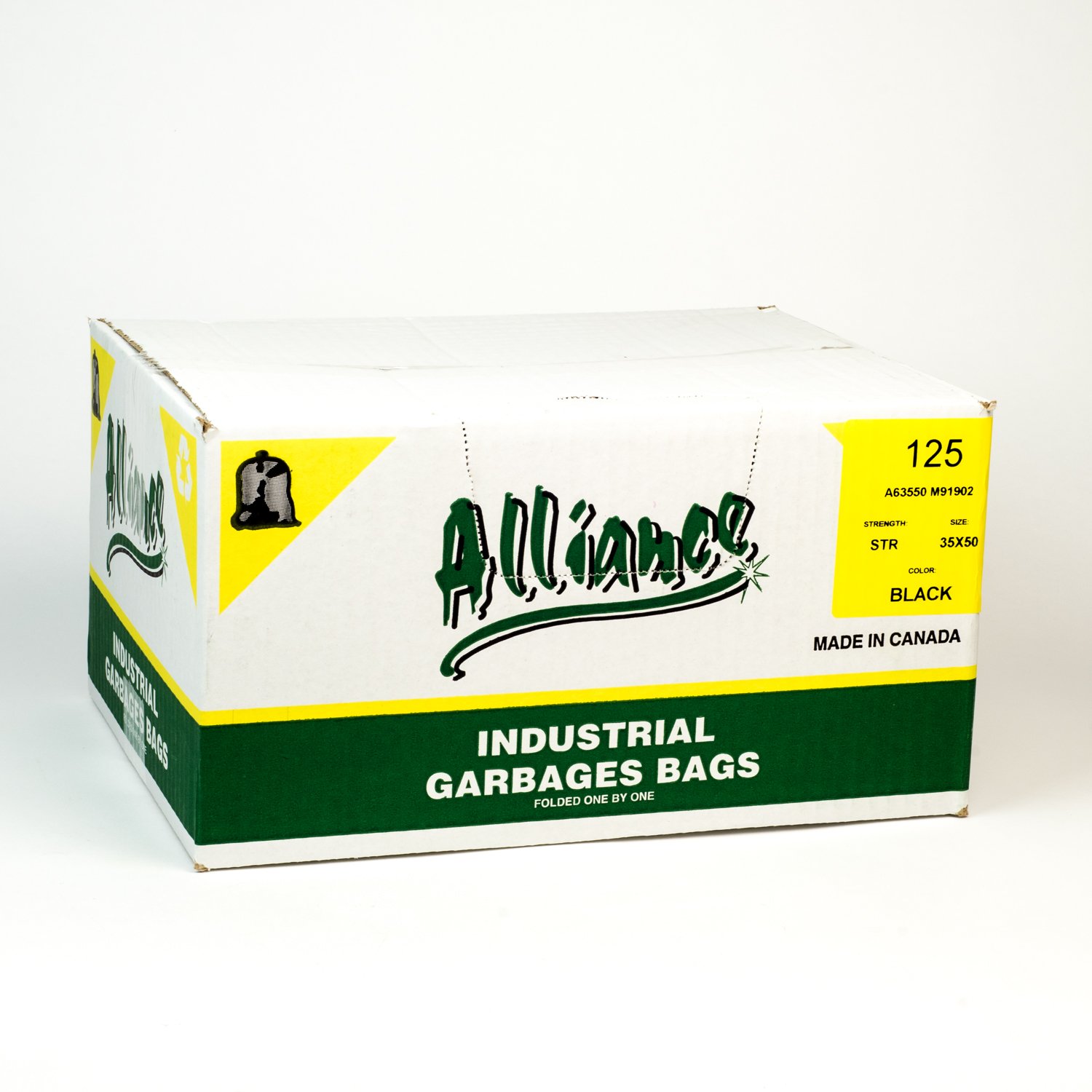 Strong Black Garbage Bags 35 po x 50 po x125-secondary-image