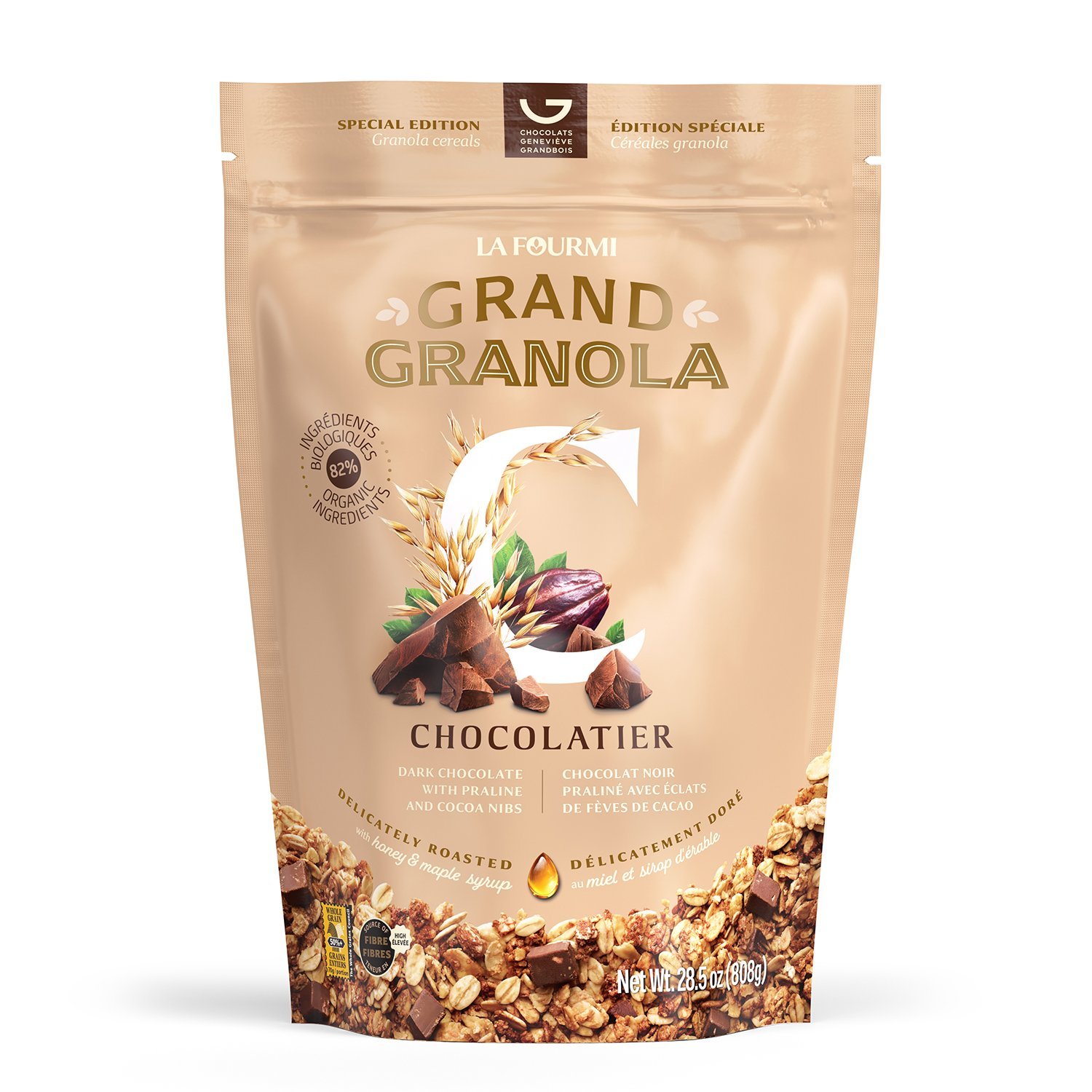 Céréales chocolat fèves de cacao 808 g