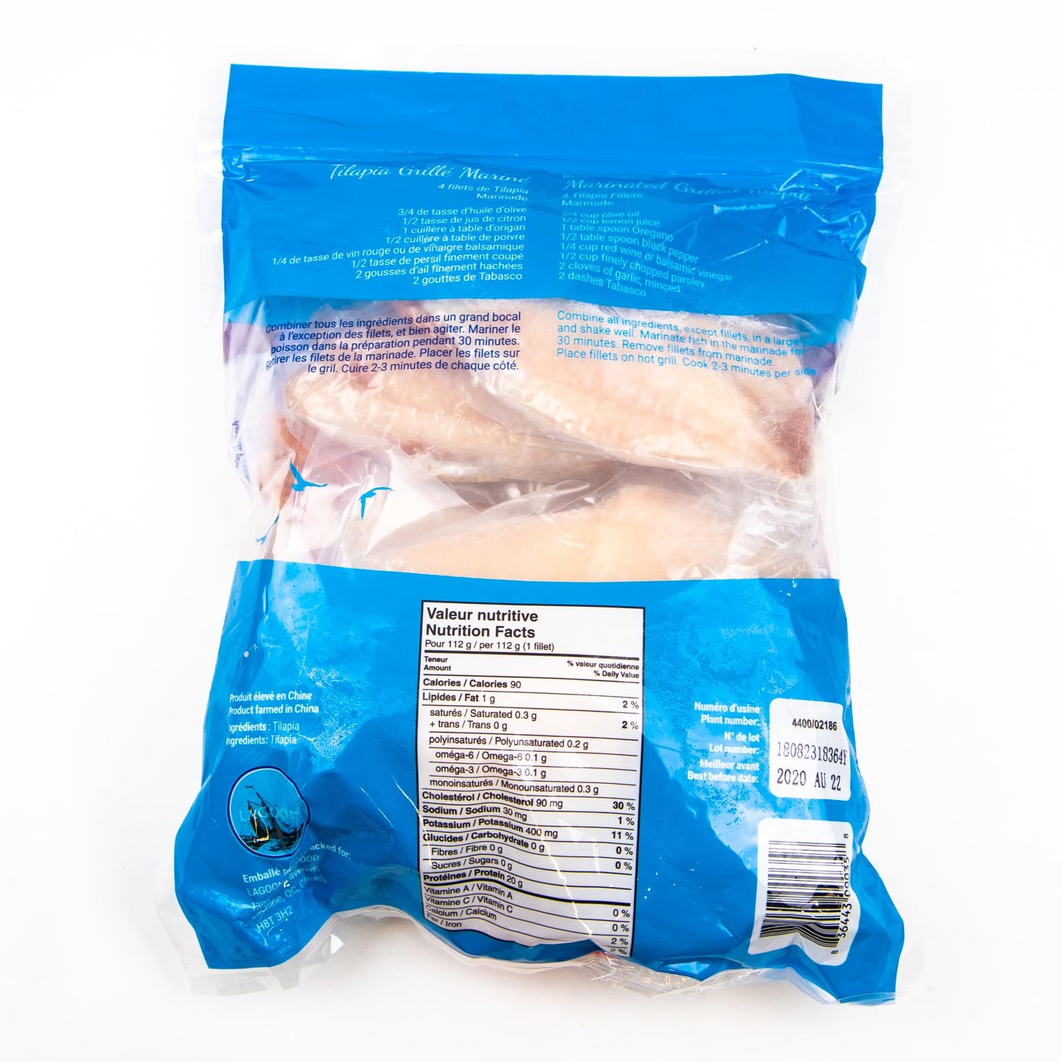 Filet de tilapia 2 lb