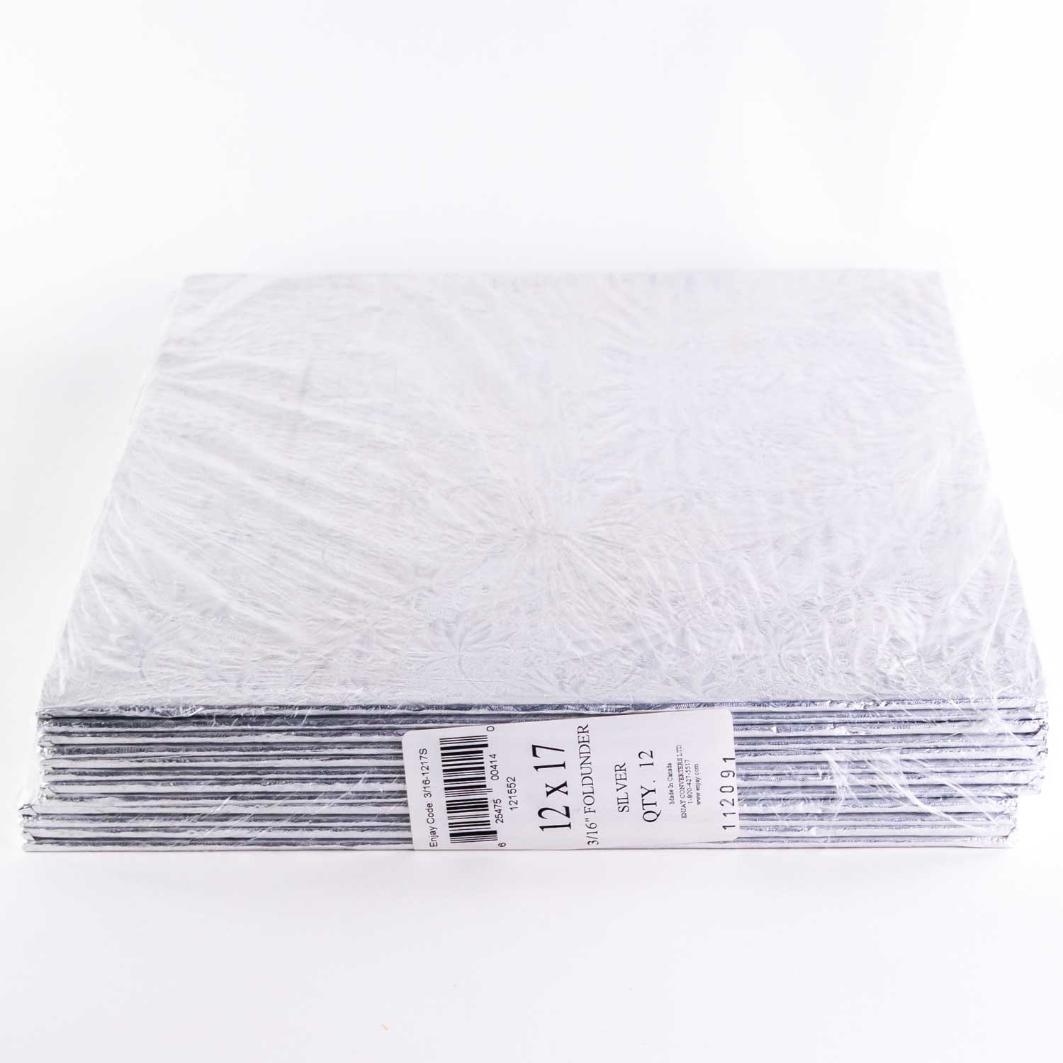 Plateau gâteau rectangulaire argent 30,5 cm x 43,2 cm / 12'' x 17'' x12