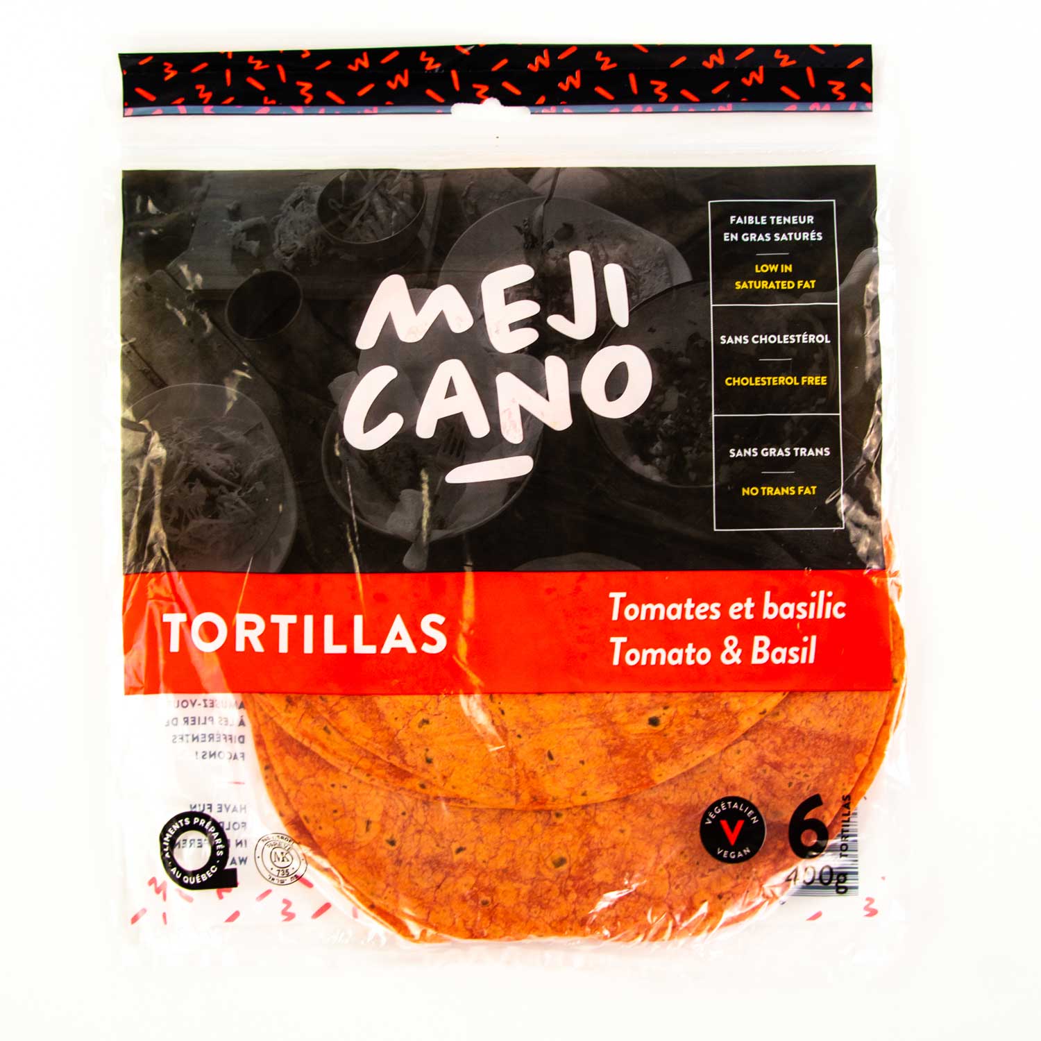Tortilla à la tomate 10'' x6