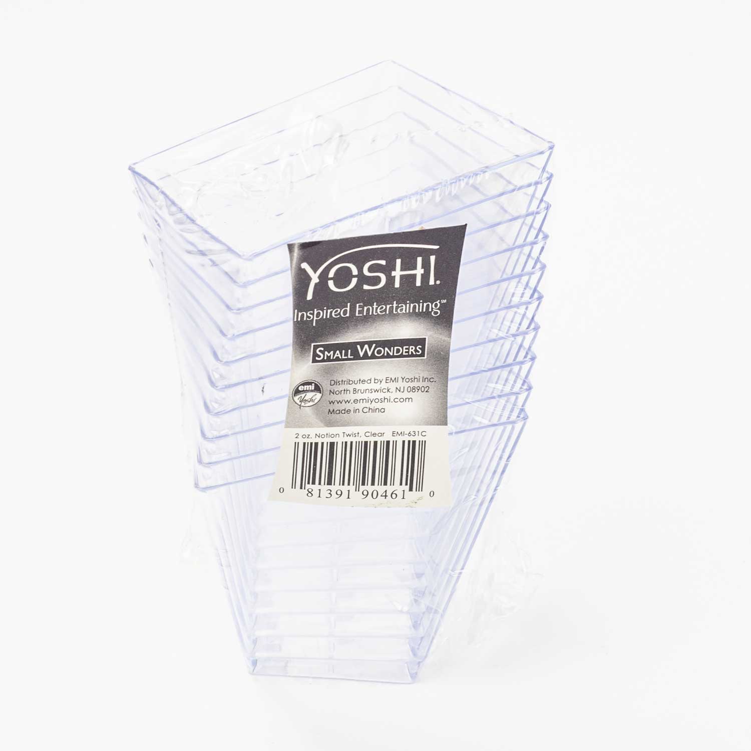 Verrine plastique carré x10