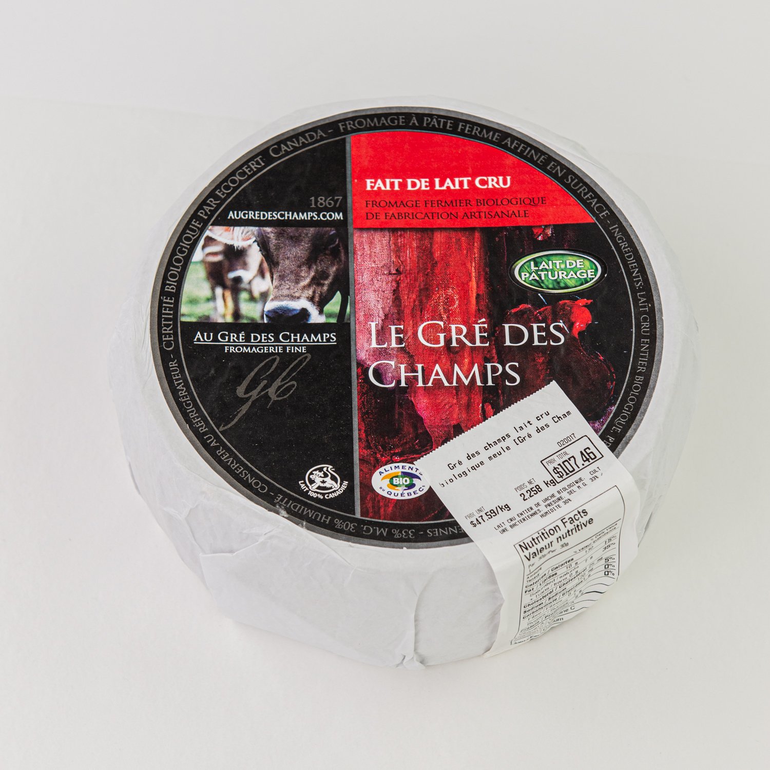 Fromage au lait cru 1 kg