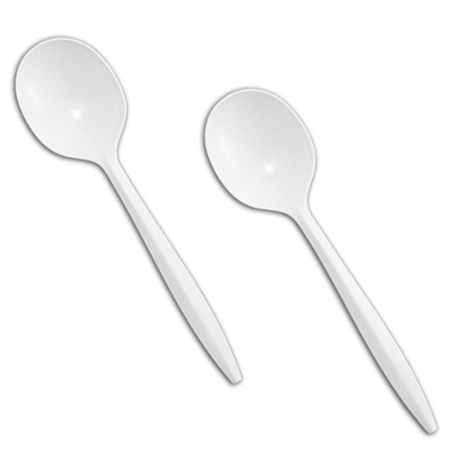 Cuillère soupe polypropylène blanc x1000
