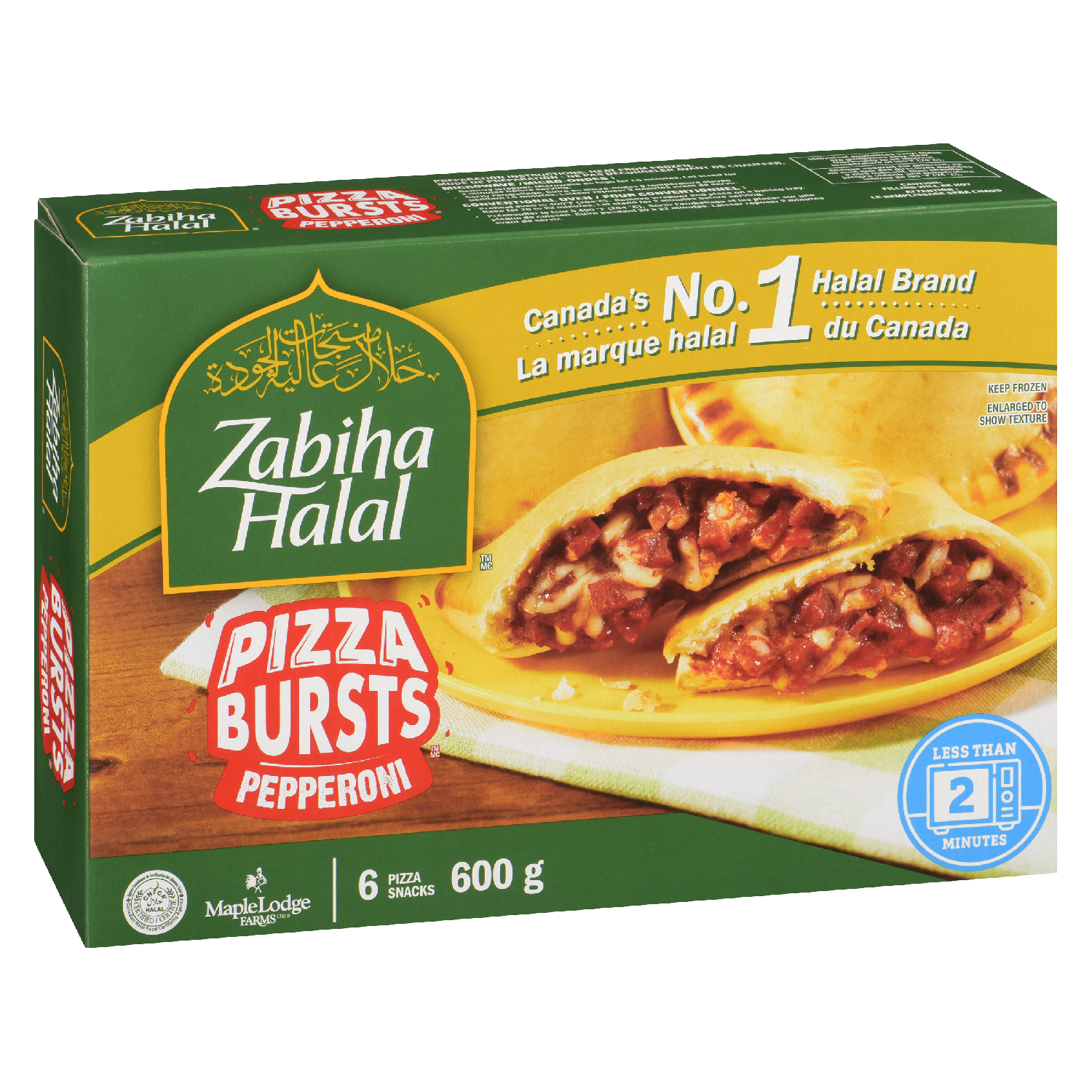 Pizza pochette pepperoni Halal 600 g