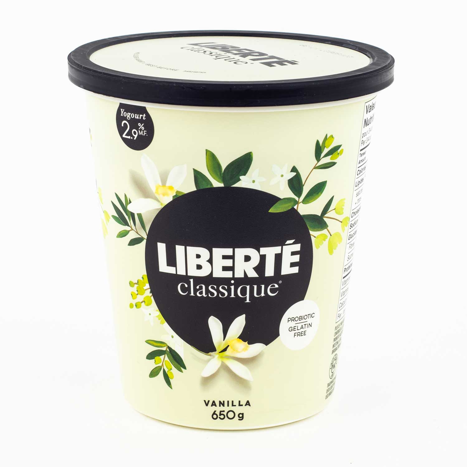 Yogourt vanille 2,9% 650 g