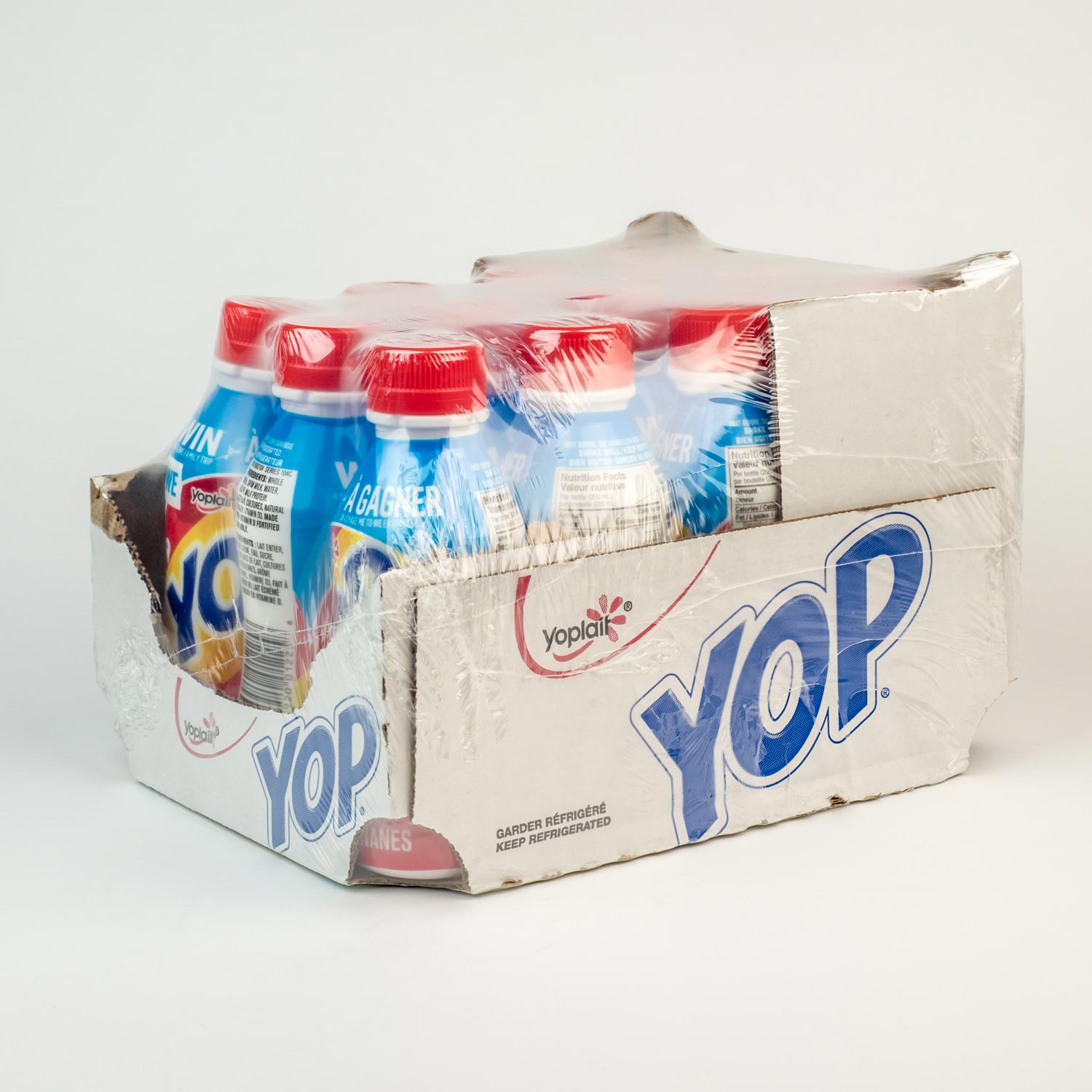 Yogourt à boire Yop banane fraise x12