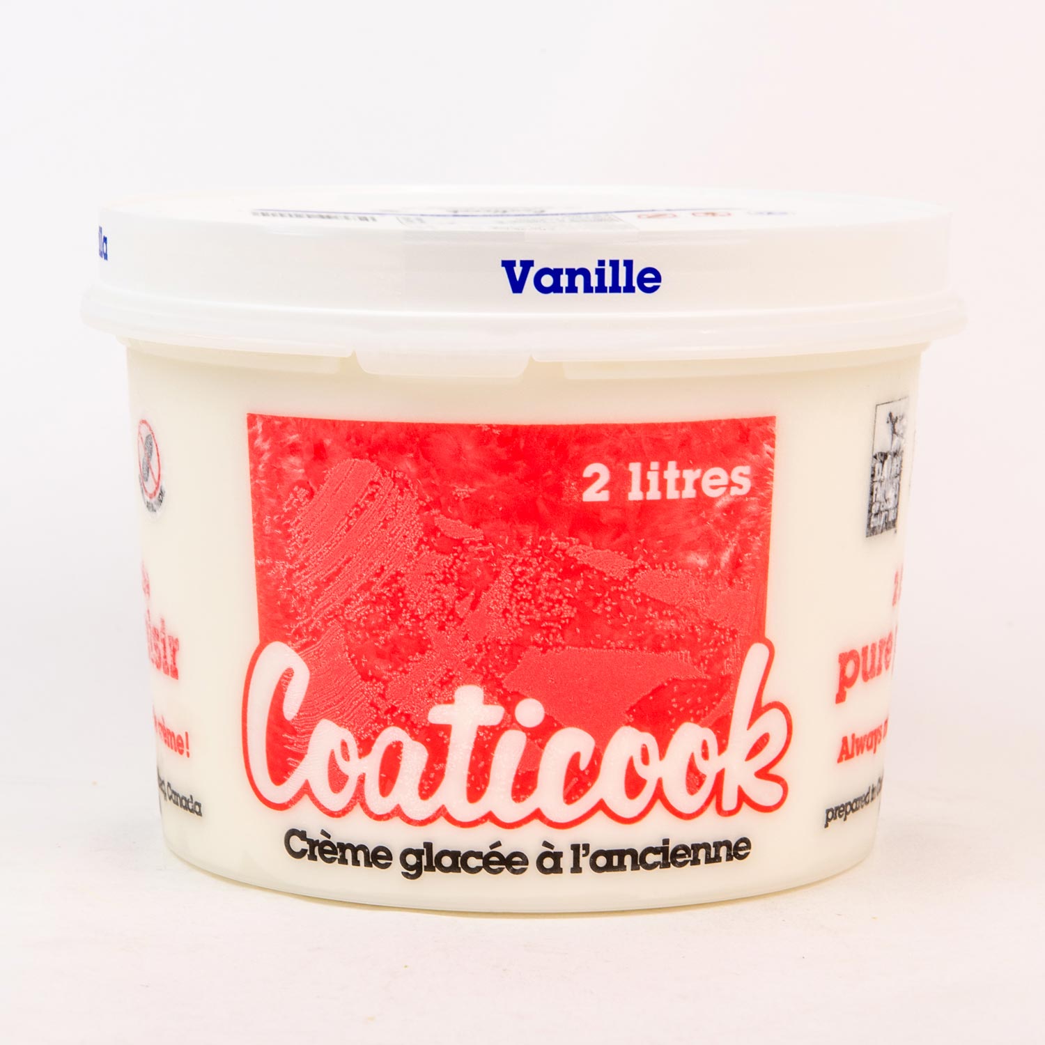 Crème glacée vanille 2 L