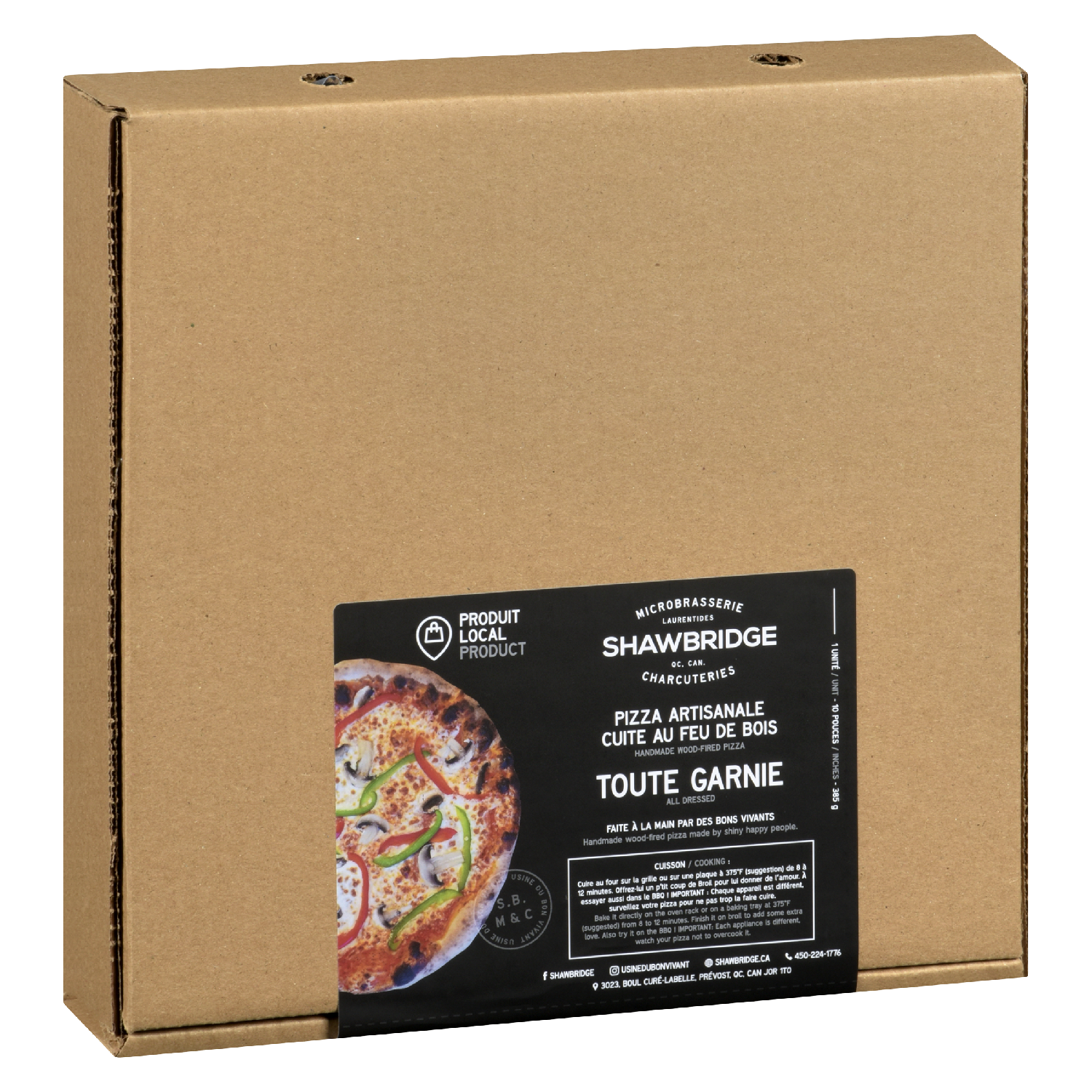 Pizza toute garnie surgelée 385 g