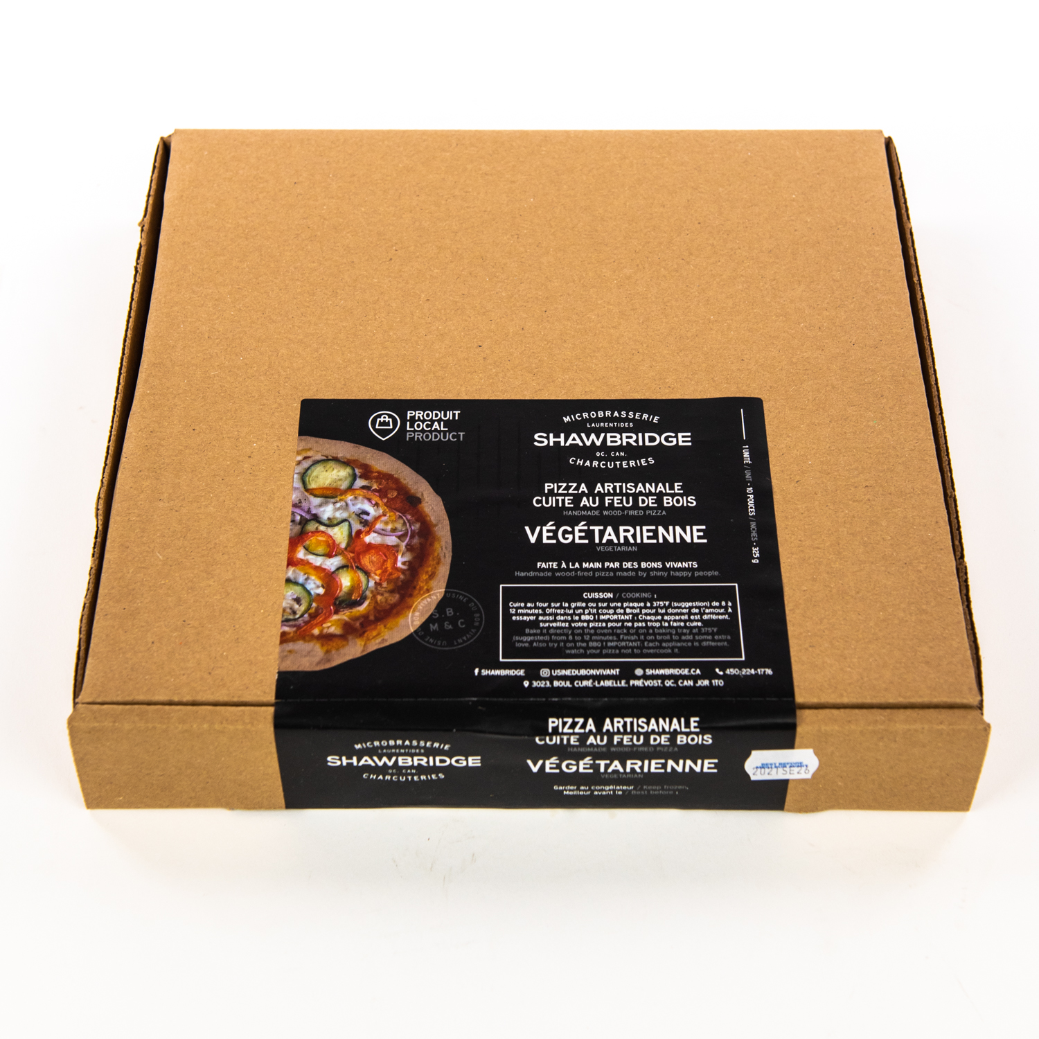 Pizza végétarienne surgelée 325 g