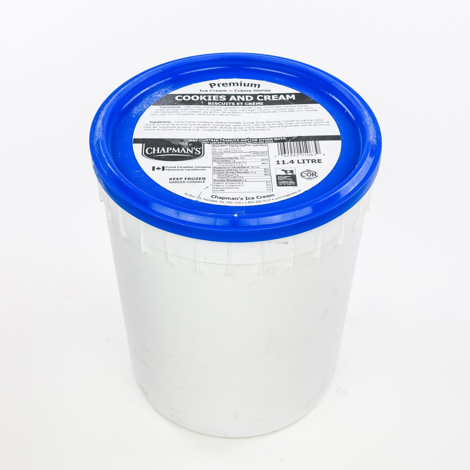 Crème glacée biscuits et crème premium 11,4 L