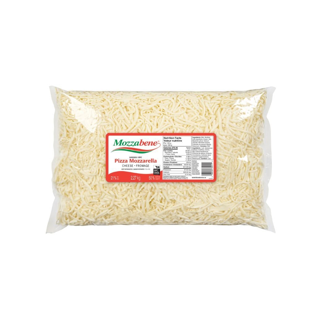 Mozzarella râpée 21% 2,27 kg