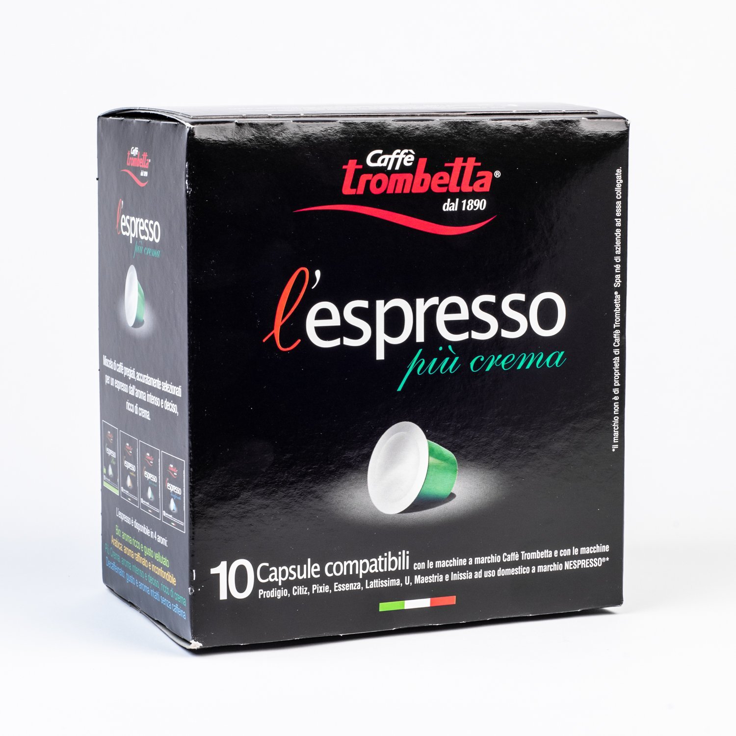 Più crema capsules de café compatibles Nespresso x10