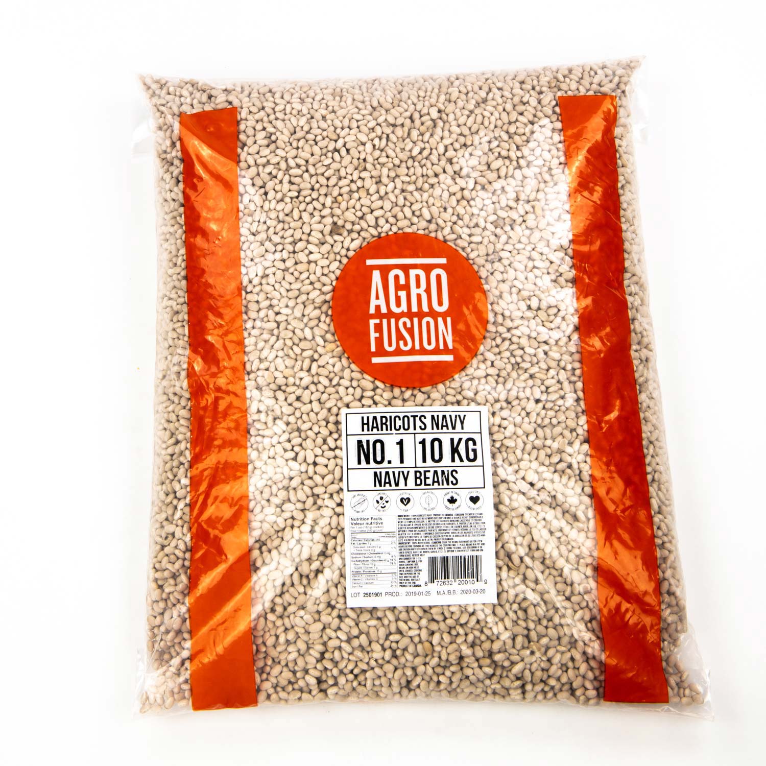 Haricots navy blancs 10 kg