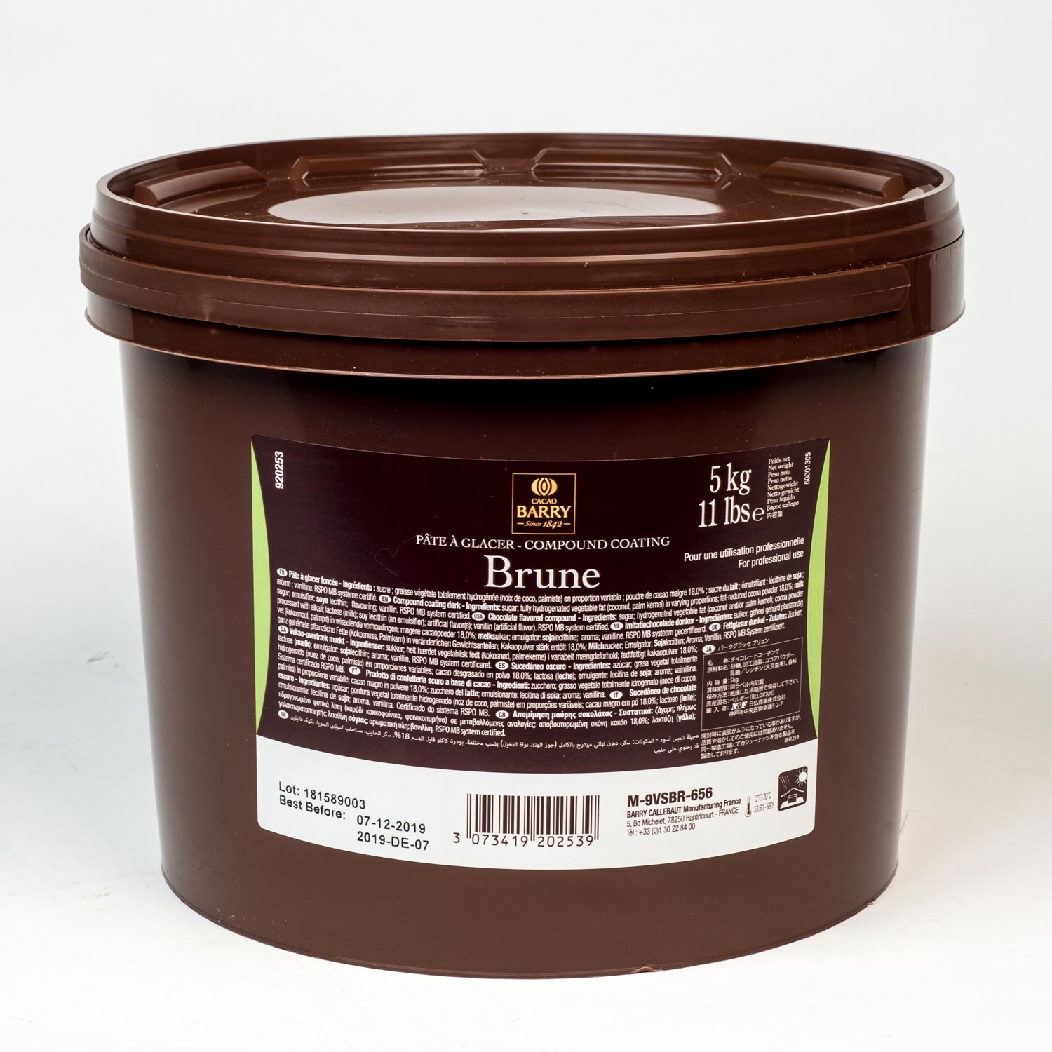 Pâte à glacer brune 5 kg