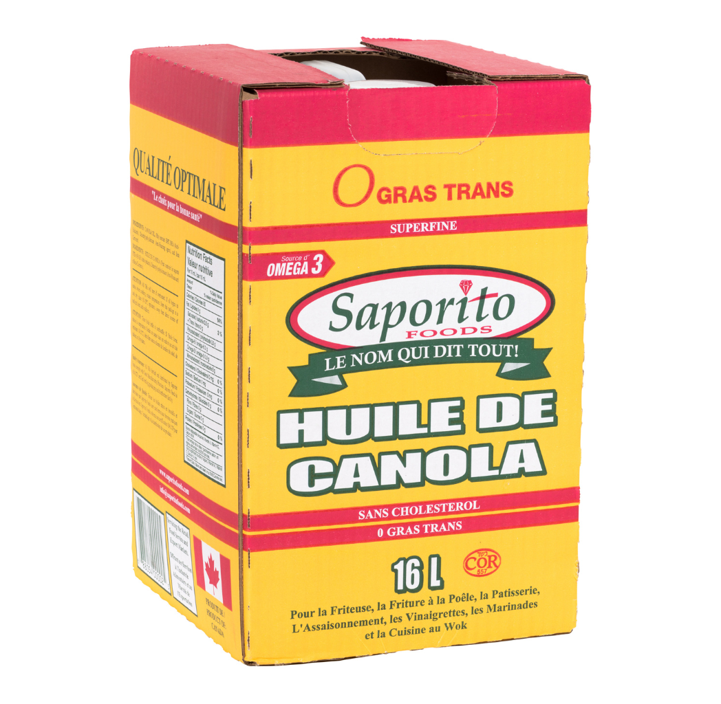 Huile de canola en boite 16 L