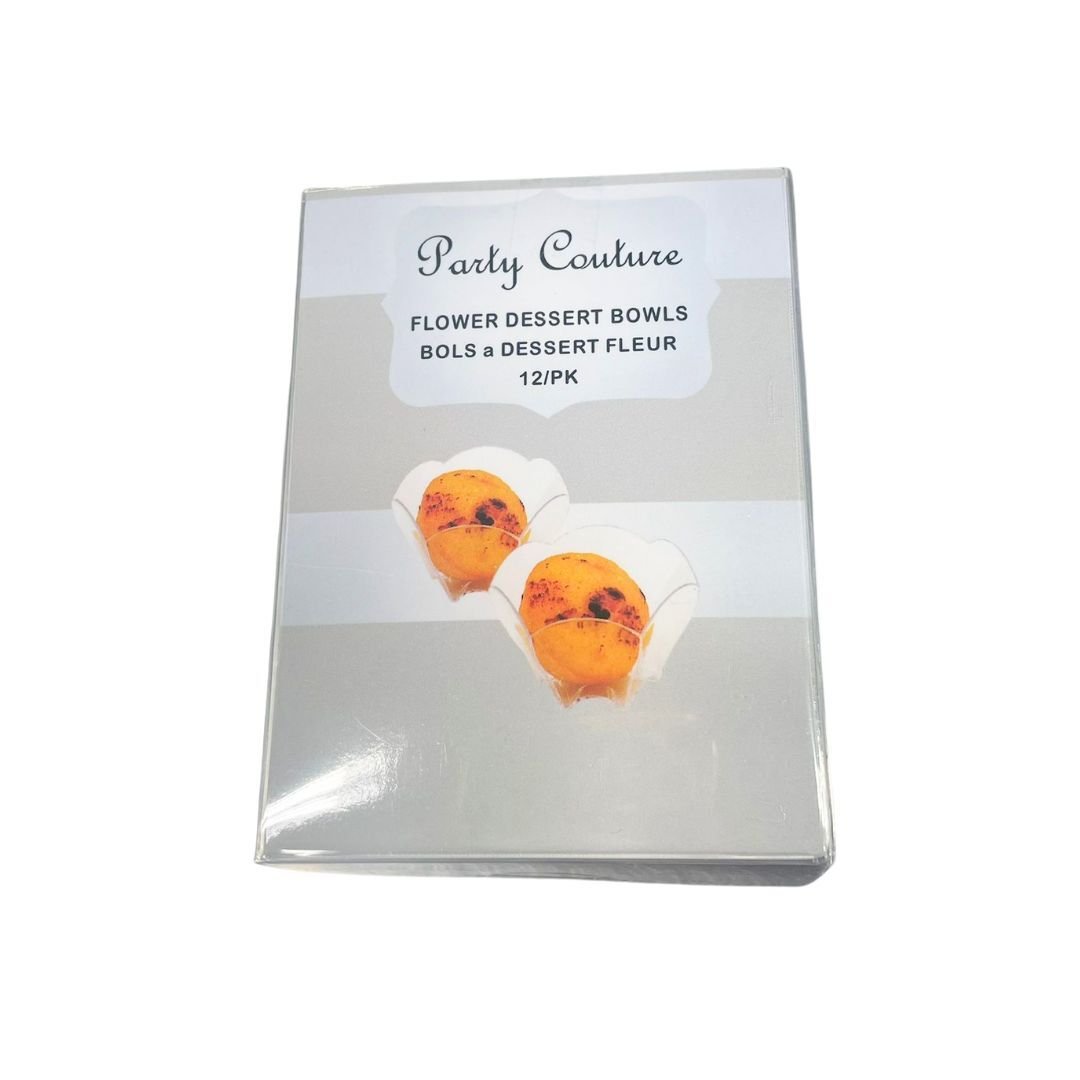 Flower Clear Dessert Bowl