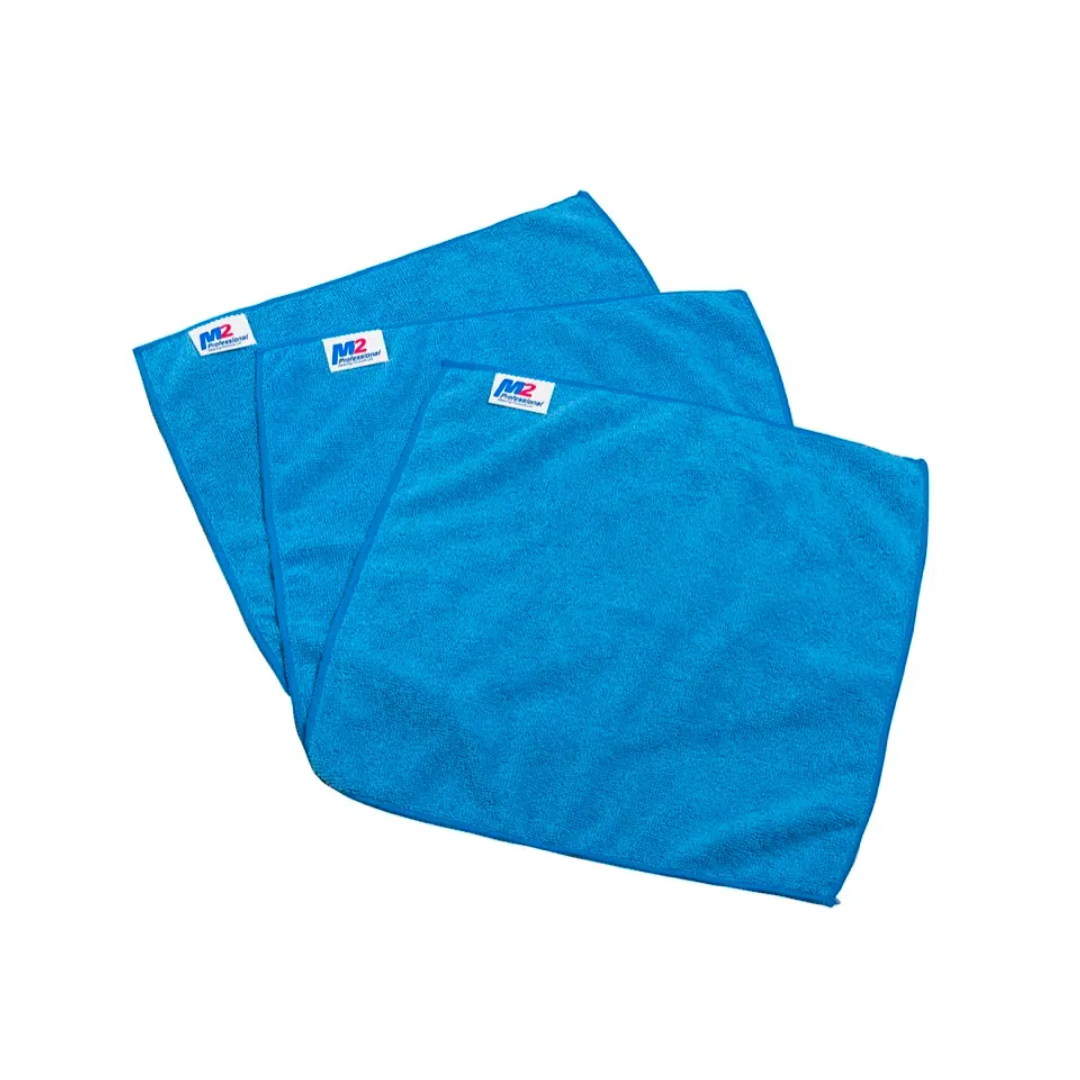 Linge micro-fibre bleu 14x14