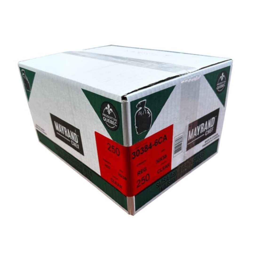 Regular Clear Garbage Bag 30 po x 38 po