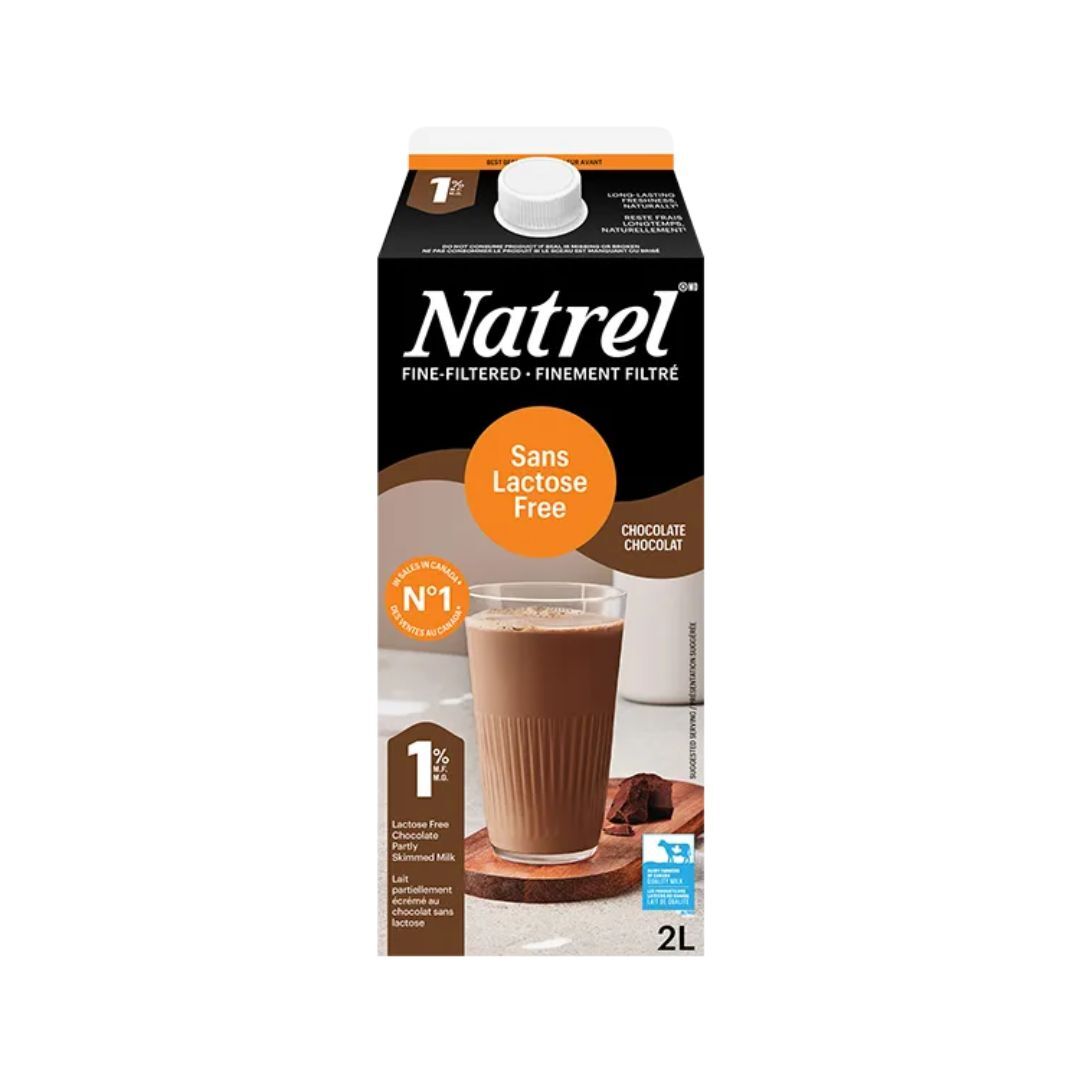 Lait chocolat partiellement écrémé sans lactose