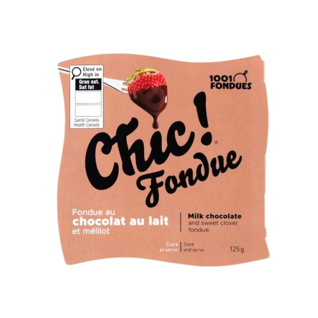 Fondue au chocolat au lait et mélilot