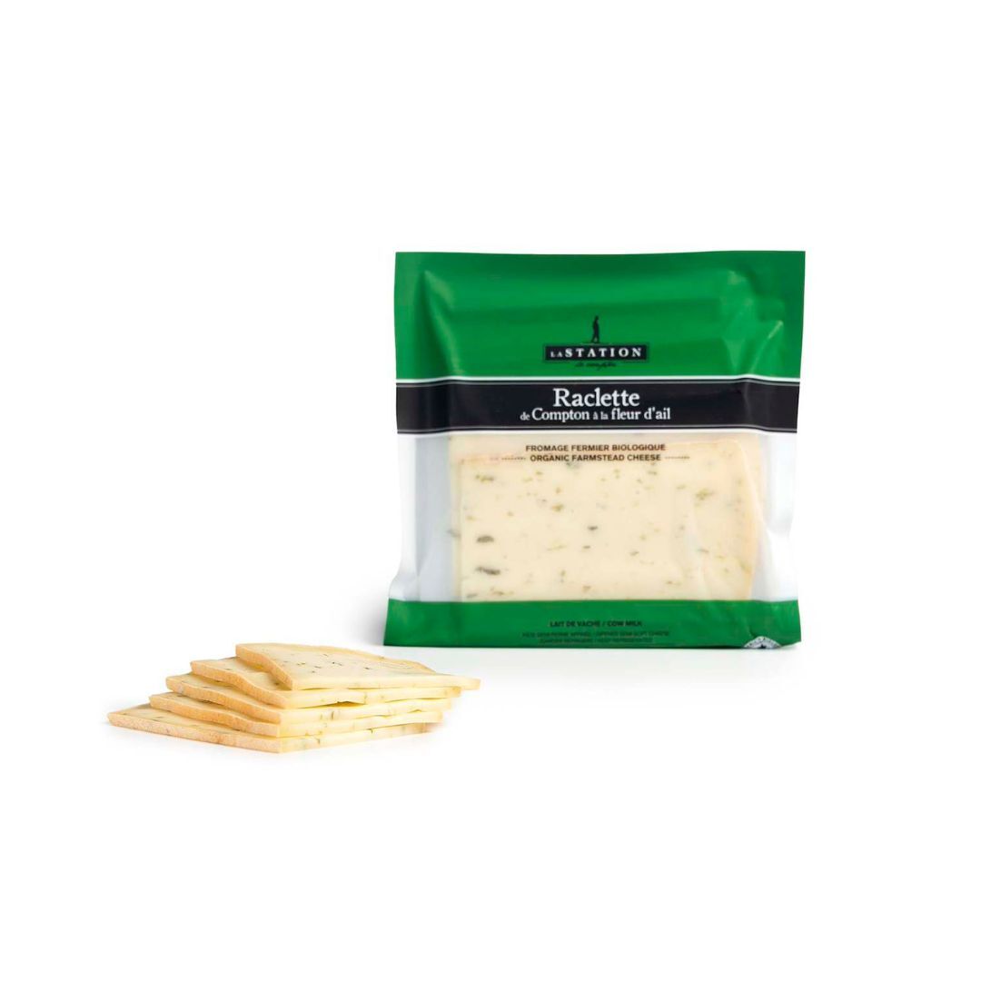 Fromage raclette Compton fleur d'ail