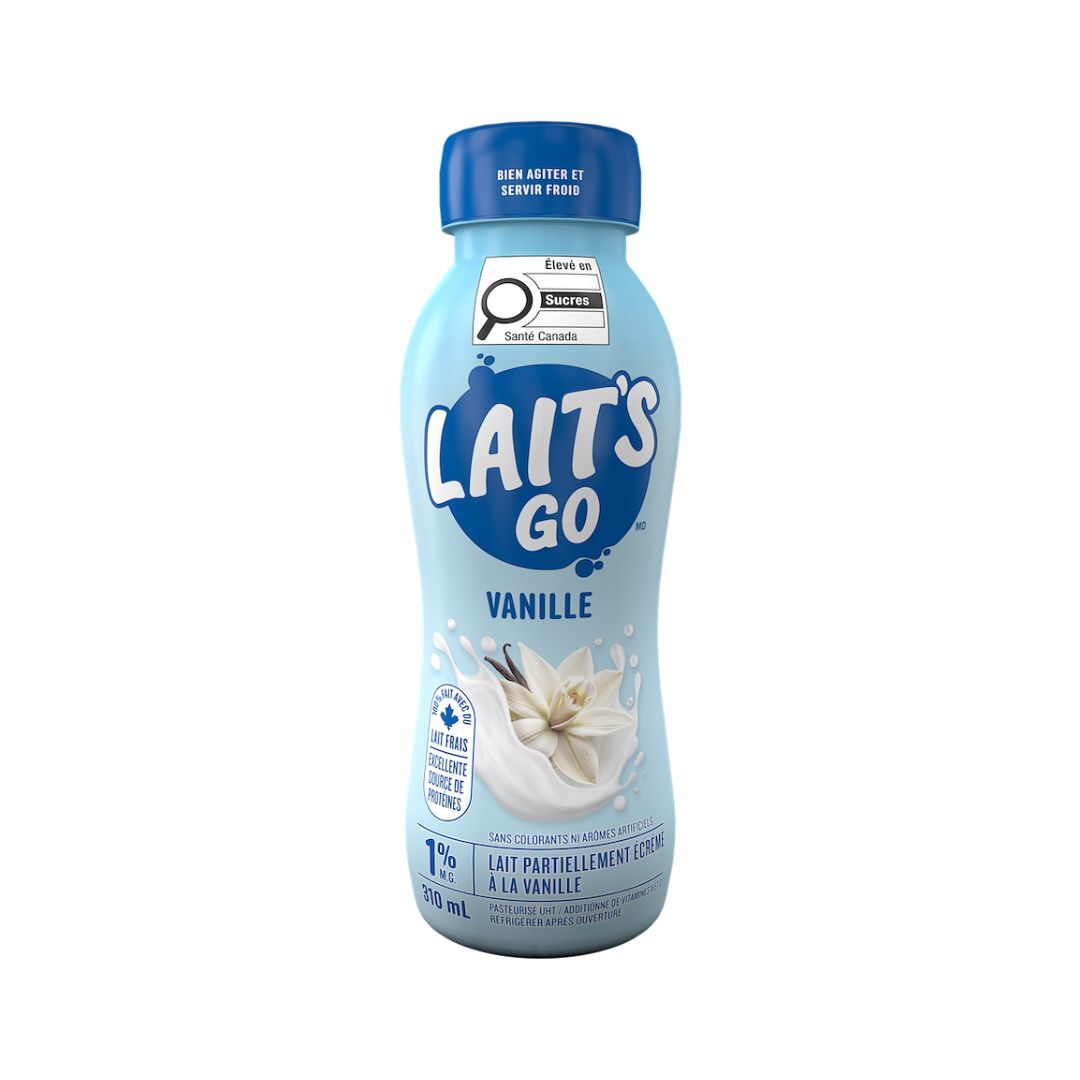 Lait 1% partiellement écrémé vanille