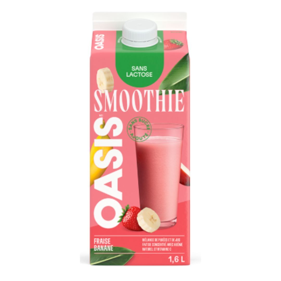 Jus smoothie fraise banane frais
