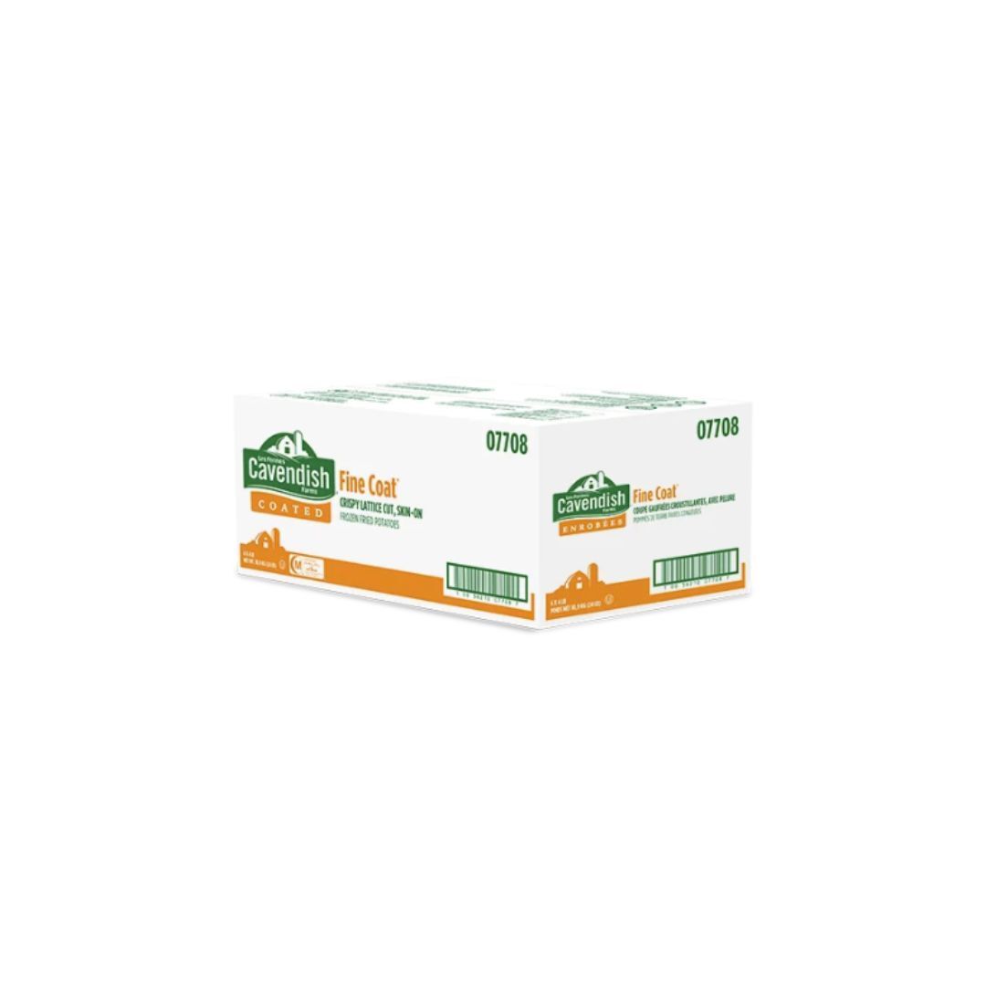 Frite coupe gaufrée croustillante avec pelure 6 x 4 lb-secondary-image