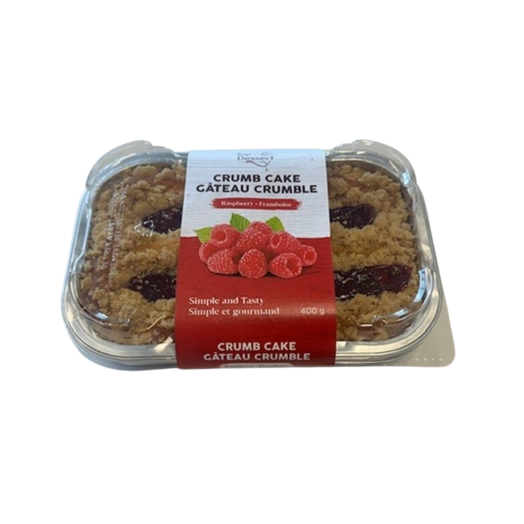 Gâteau crumble framboise