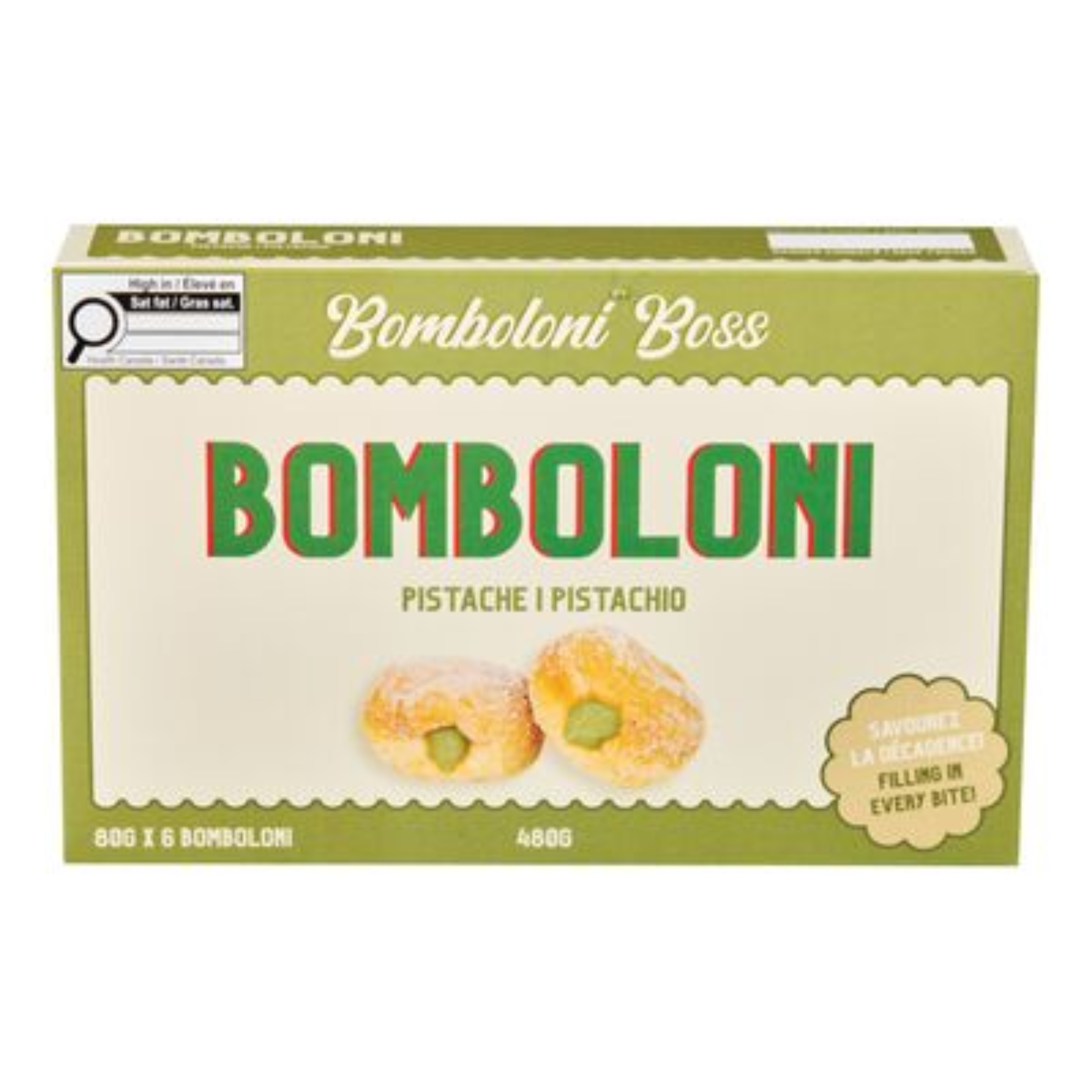 Bomboloni pistache